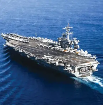 அமெரிக்காவின் ஆபிரகாம் லிங்கன் போர்க் கப்பலை தாக்கிய ஈரான்!